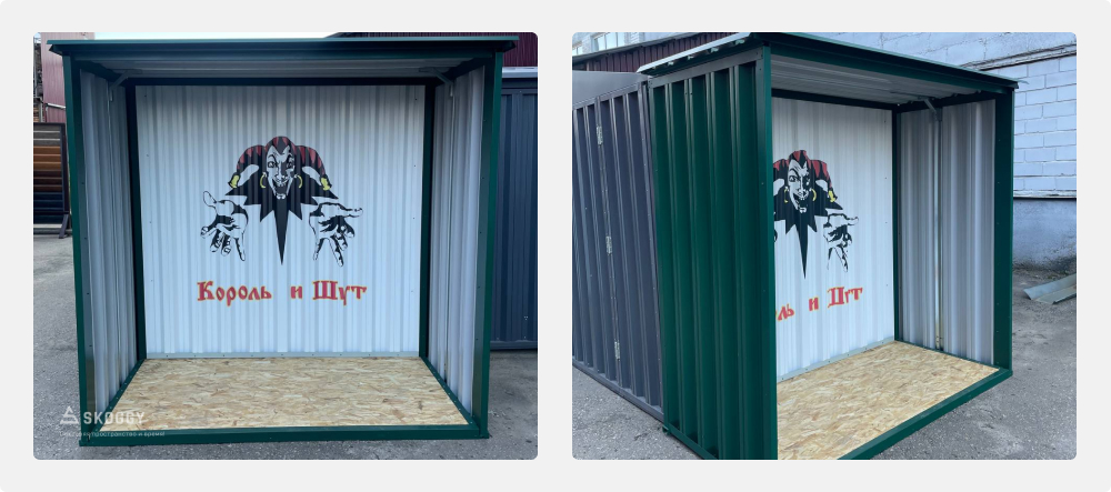 Металлический сарай SKOGGY с принтом