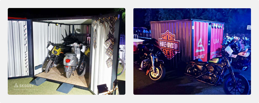 Гараж для мотоцикла