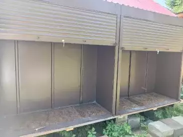 Два уличных шкафа для вещей в шоколадном цвете с. Озерецкое, Сергиево-Посадский р-н, МО