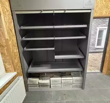 Роллетный шкаф для документов в светло-сером цвете в пос. Щапово, Кранопахорский р-н, Троицкий адм.окр, г. Москва